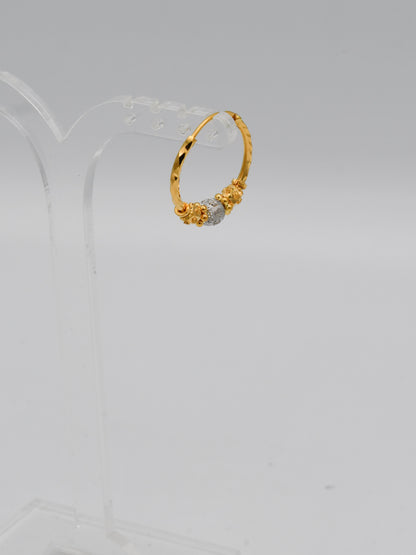 22ct Gold Two Tone Ball Bali - Roop Darshan