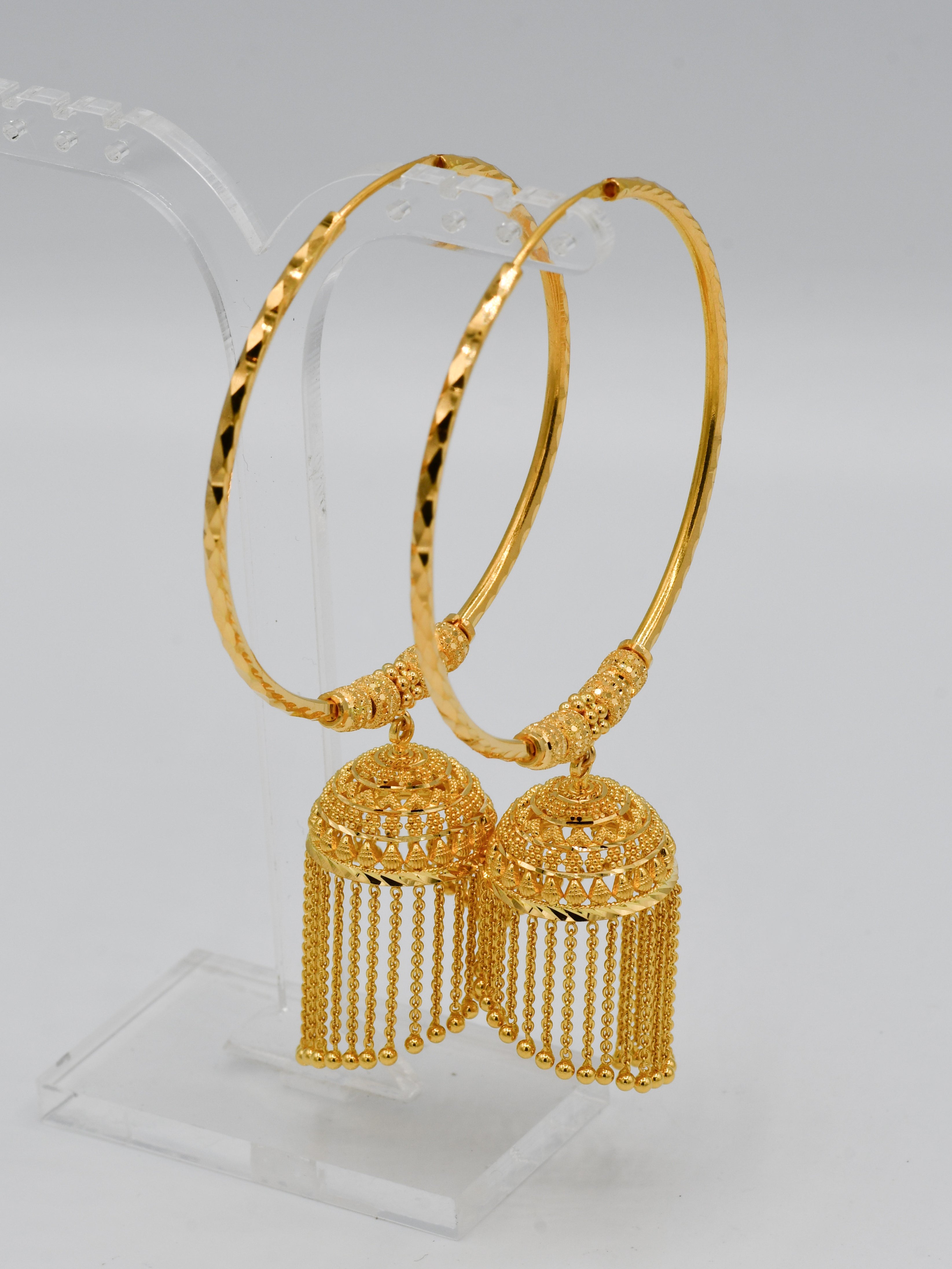 22Ct Gold Jhumki Bali - Roop Darshan