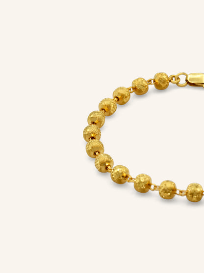 22ct Gold Ball Bracelet