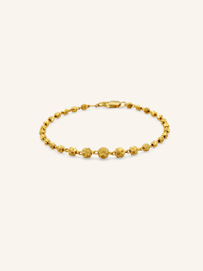 22ct Gold Ball Ladies Bracelet