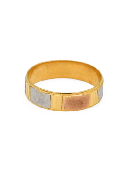 22ct Gold Two Tone Band Ring