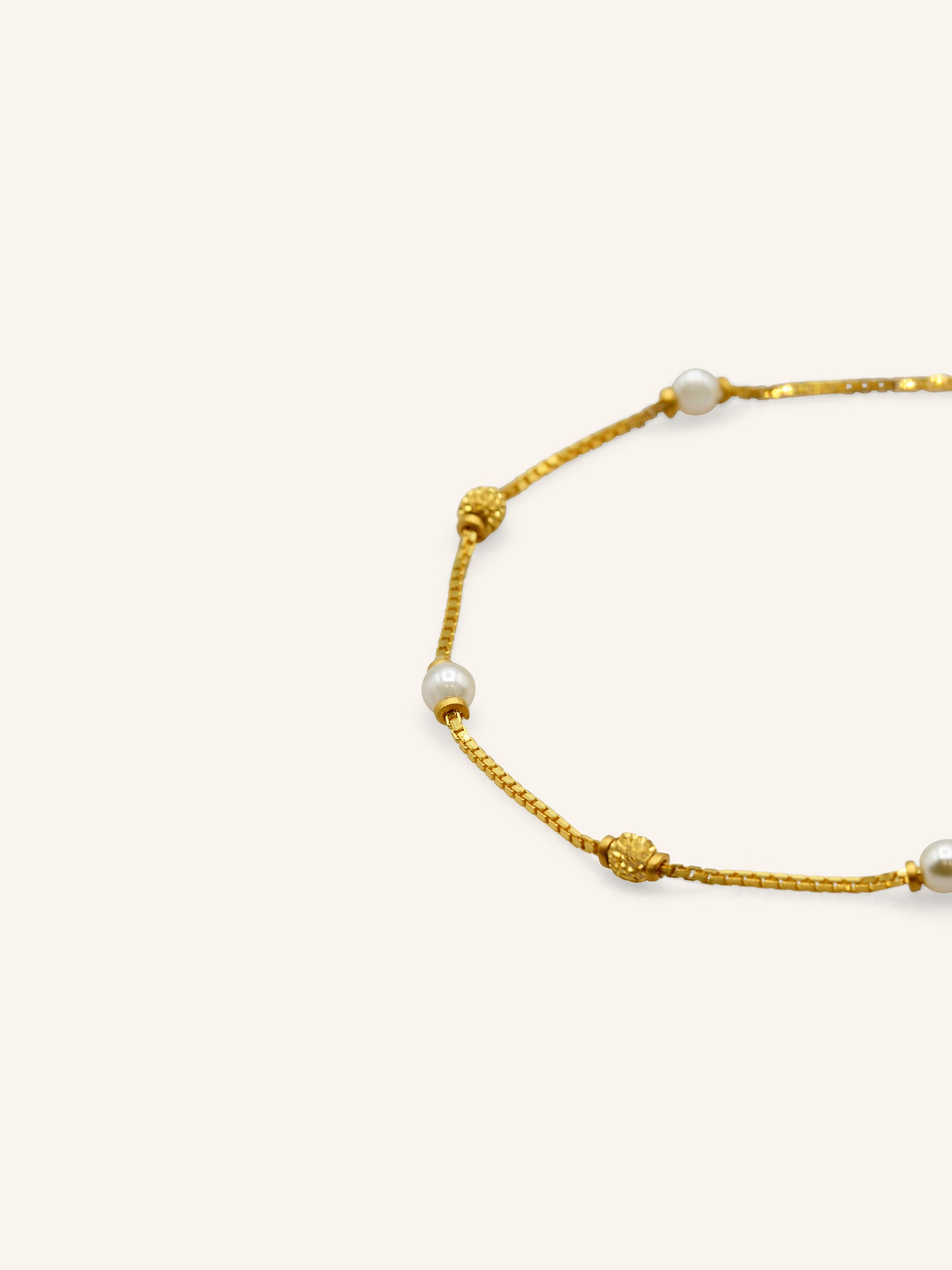 22ct Gold Pearl Bracelet