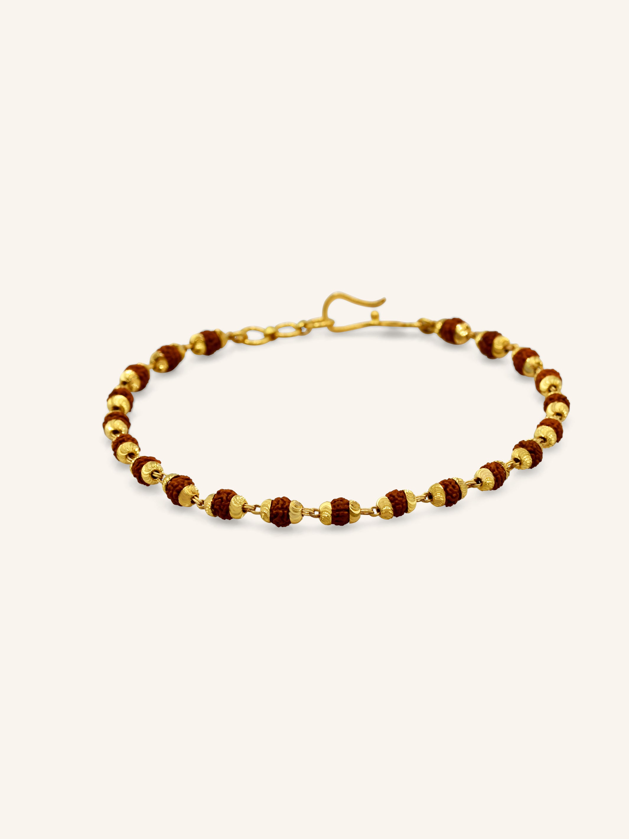 22ct Gold Rudraksha Bracelet