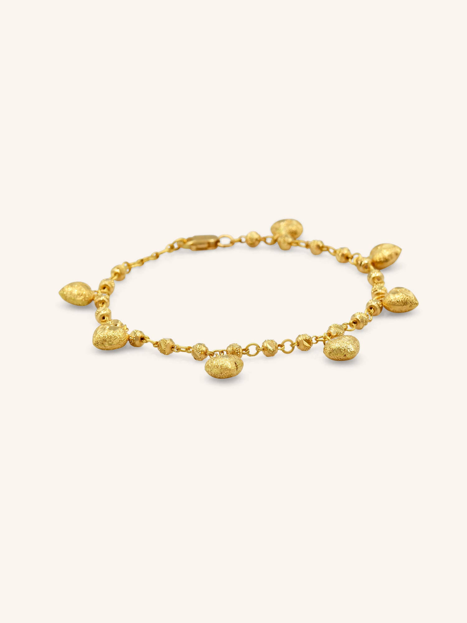 22ct Gold Heart Bracelet