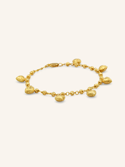22ct Gold Heart Bracelet