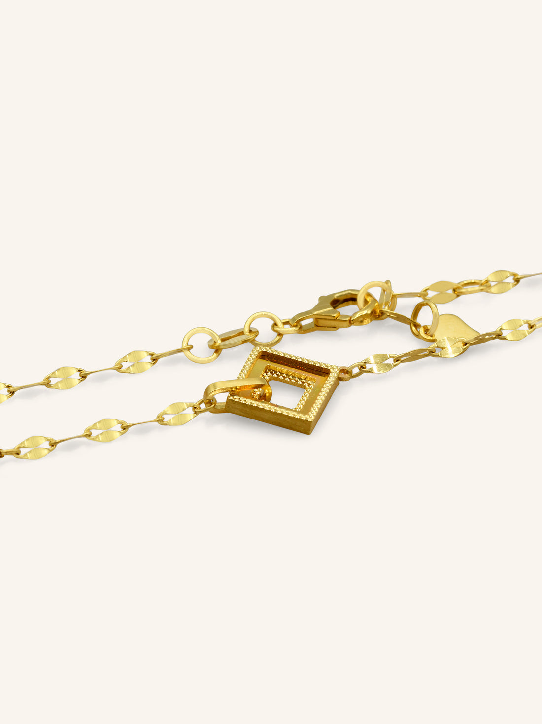 22ct Gold Square Bracelet