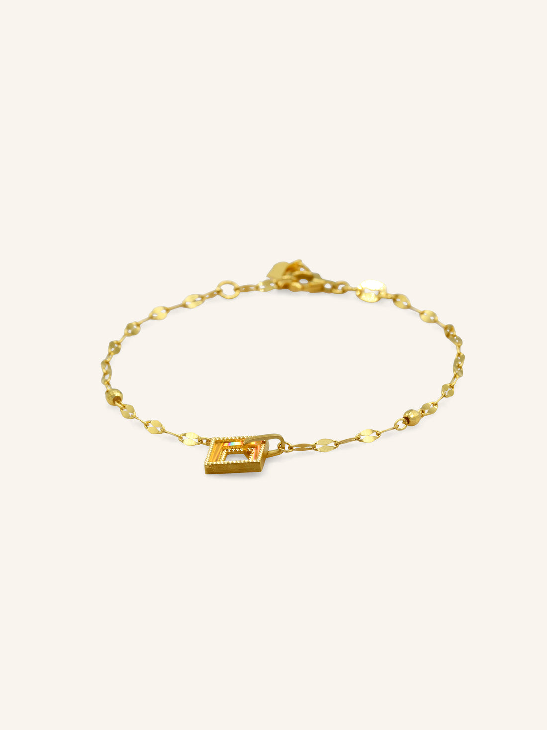 22ct Gold Square Bracelet