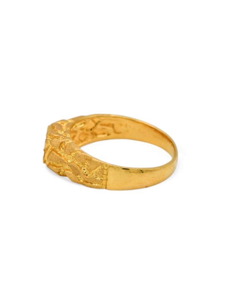 22ct Gold Two Tone Mens Ring