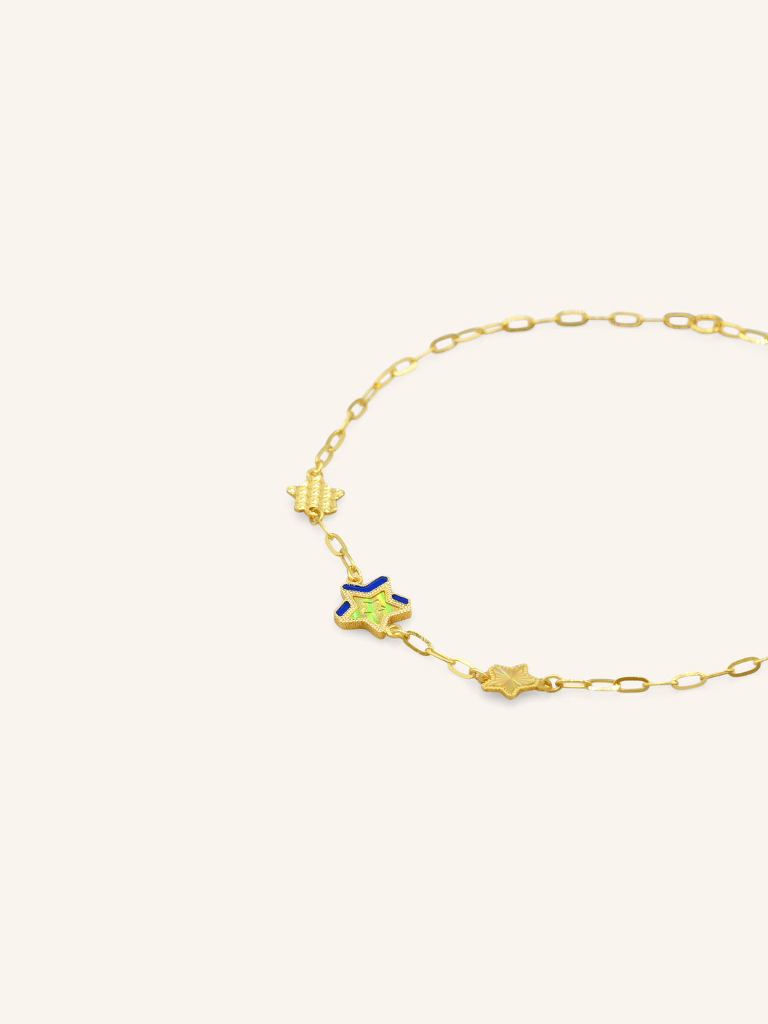 22ct Gold Star Bracelet