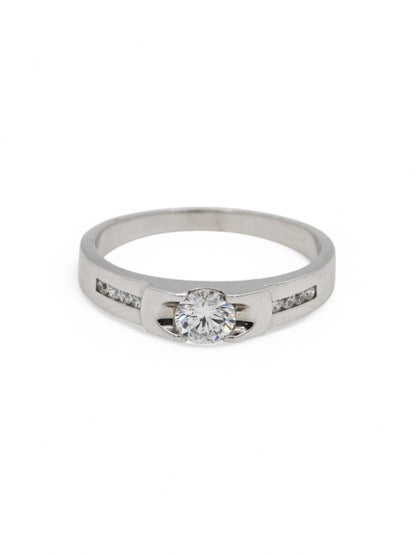 22ct Gold Two Tone CZ Ring