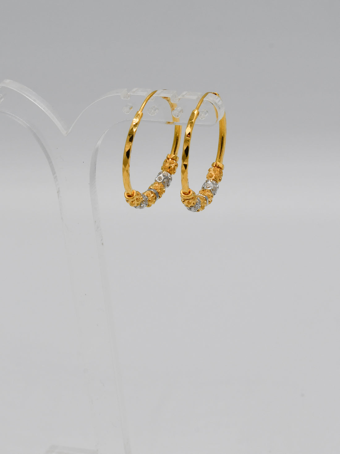 22ct Gold Two Tone Ball Bali - Roop Darshan