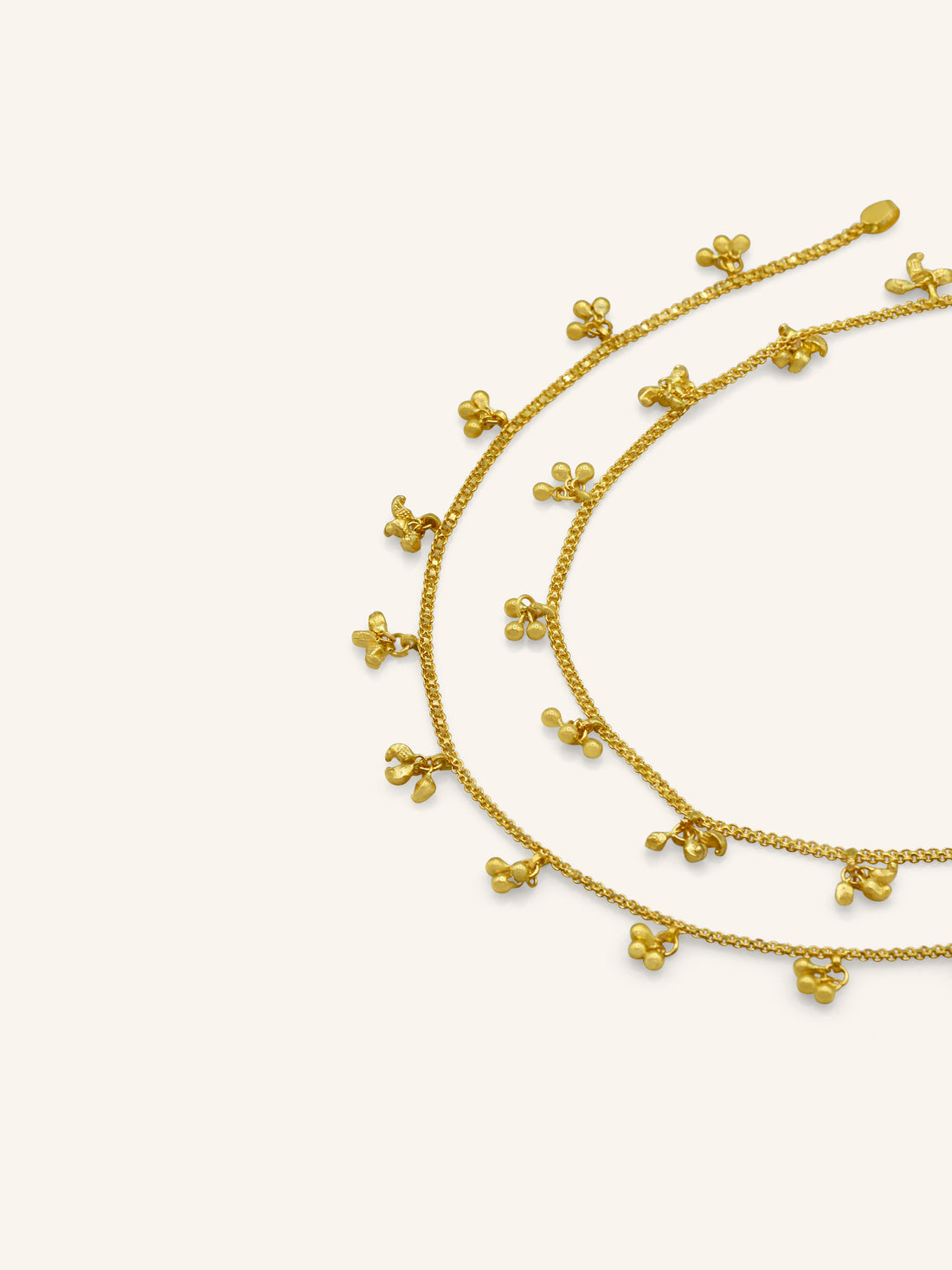 22ct Gold Pair Ladies Anklets