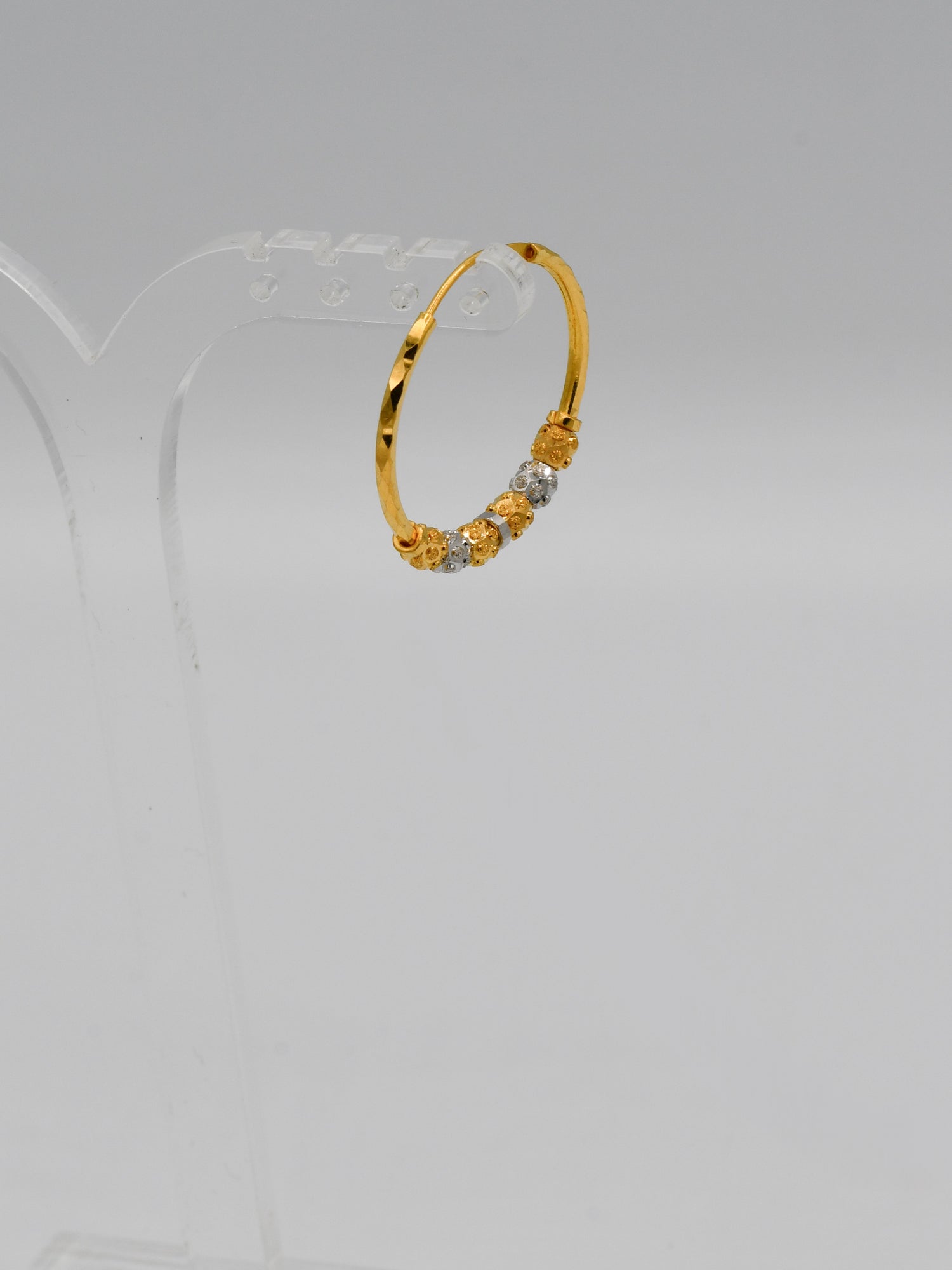 22ct Gold Two Tone Ball Bali - Roop Darshan