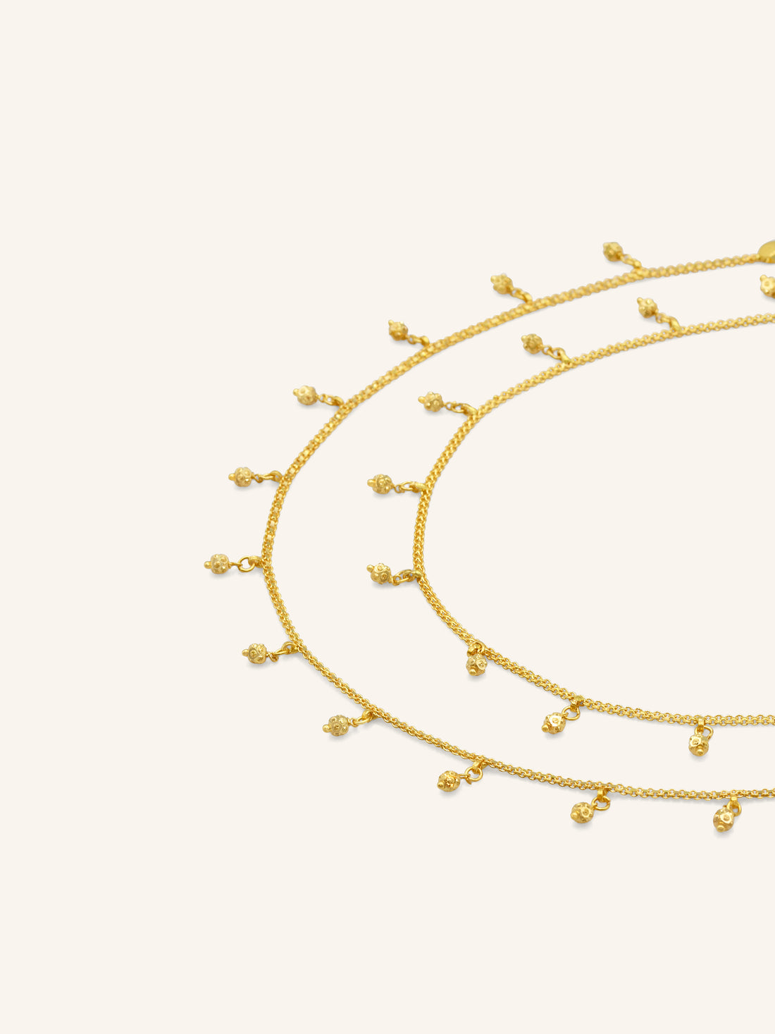 22ct Gold Pair Ladies Anklets