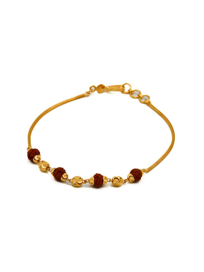 22Ct Gold Rudraksh Bracelet