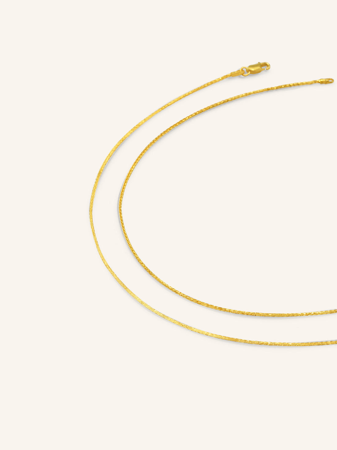 22ct Gold Pair Ladies Anklets