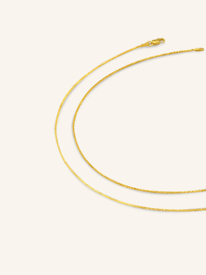 22ct Gold Pair Ladies Anklets