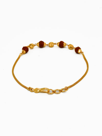 22Ct Gold Rudraksh Bracelet