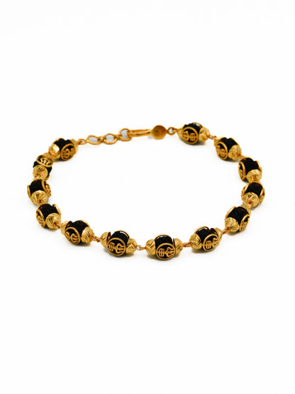 22Ct Gold Rudraksh Bracelet
