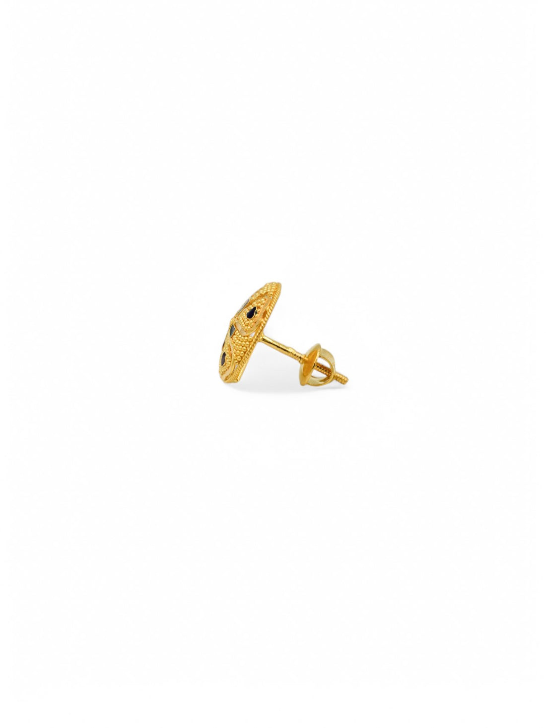 22ct Gold Minakari Stud Earrings - Roop Darshan