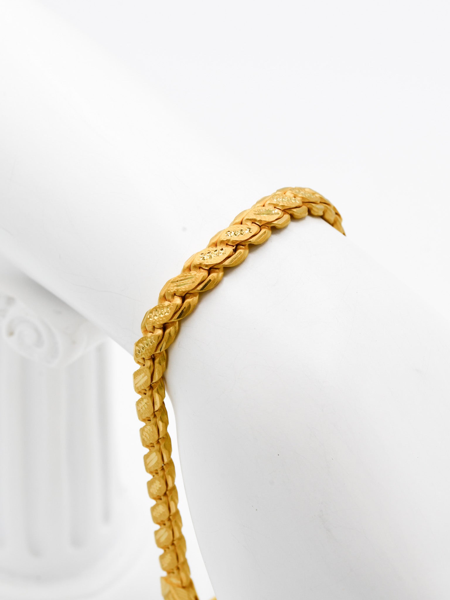 22Ct Gold Hollow Bracelet - Roop Darshan
