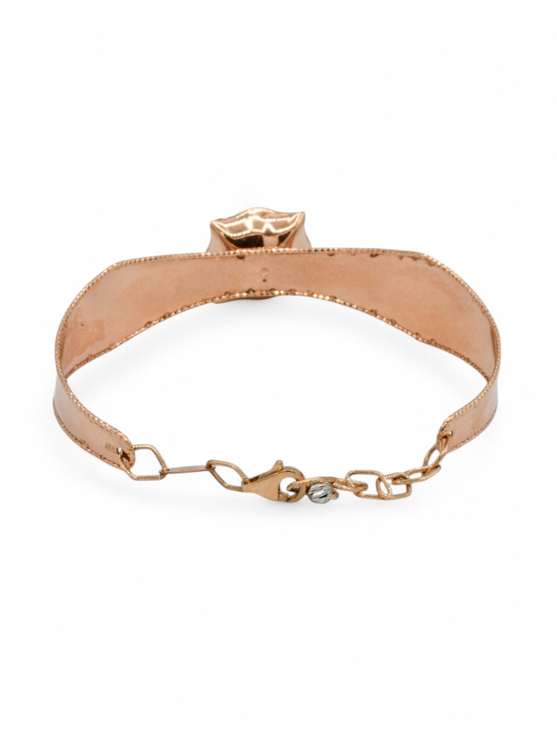 18ct Rose Gold Two Tone  Bangle - Roop Darshan