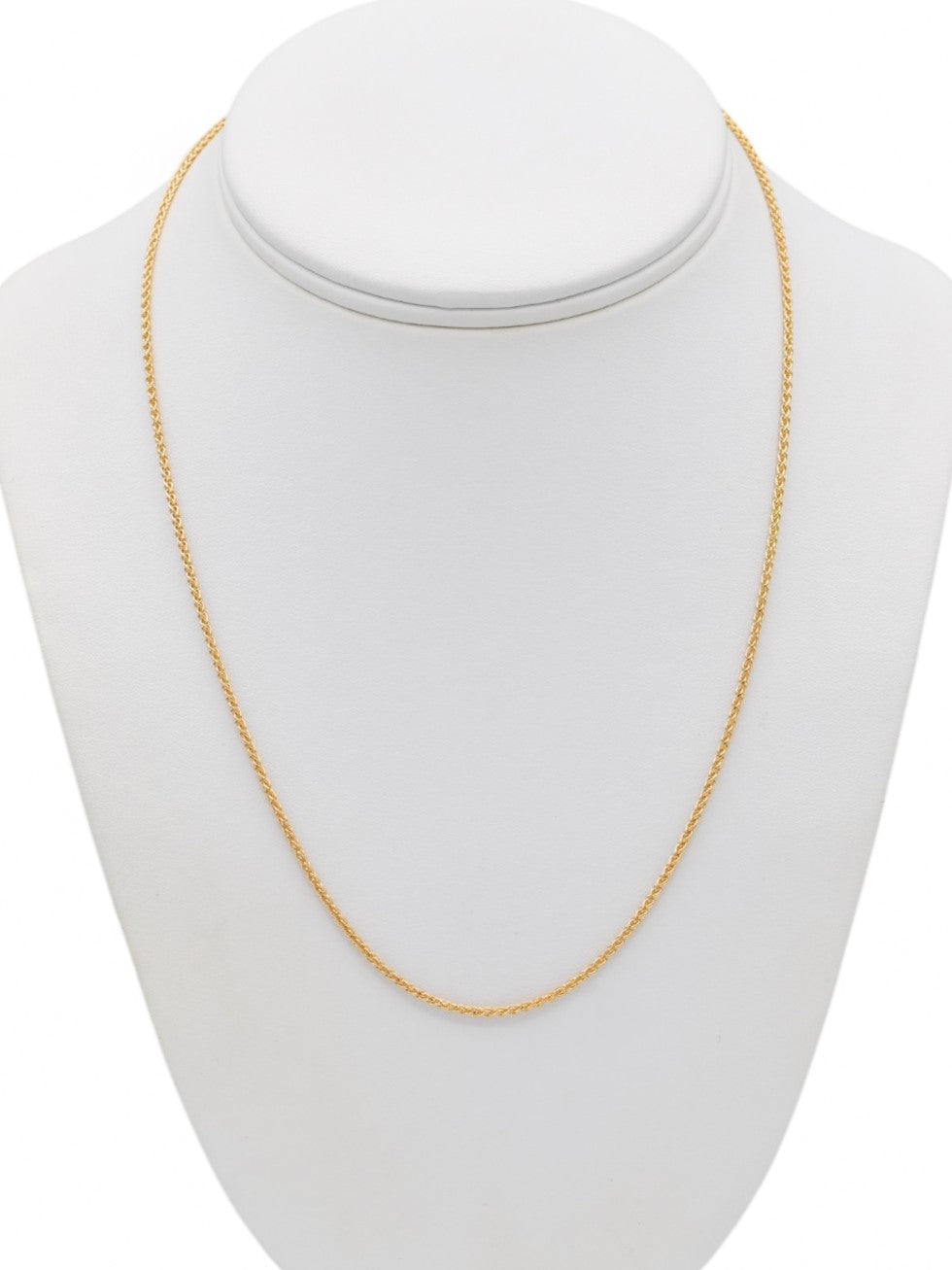9ct Gold Diamond Cut Wheat Chain