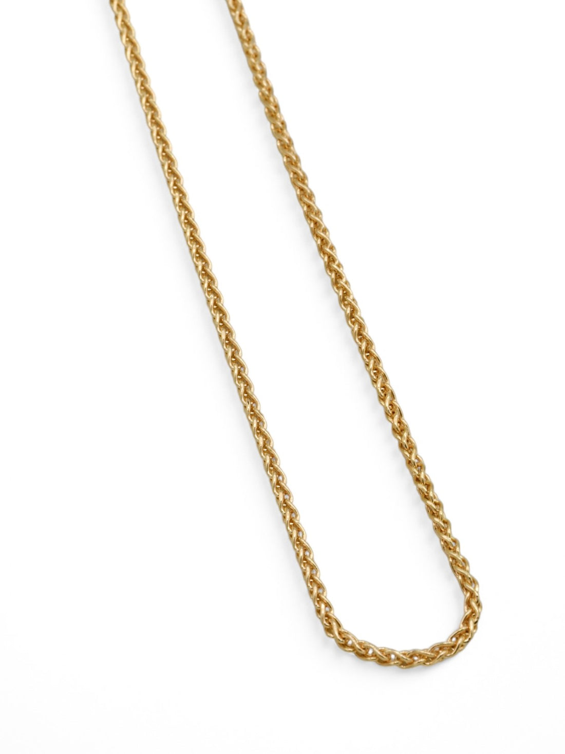 9ct Gold Diamond Cut Wheat Chain