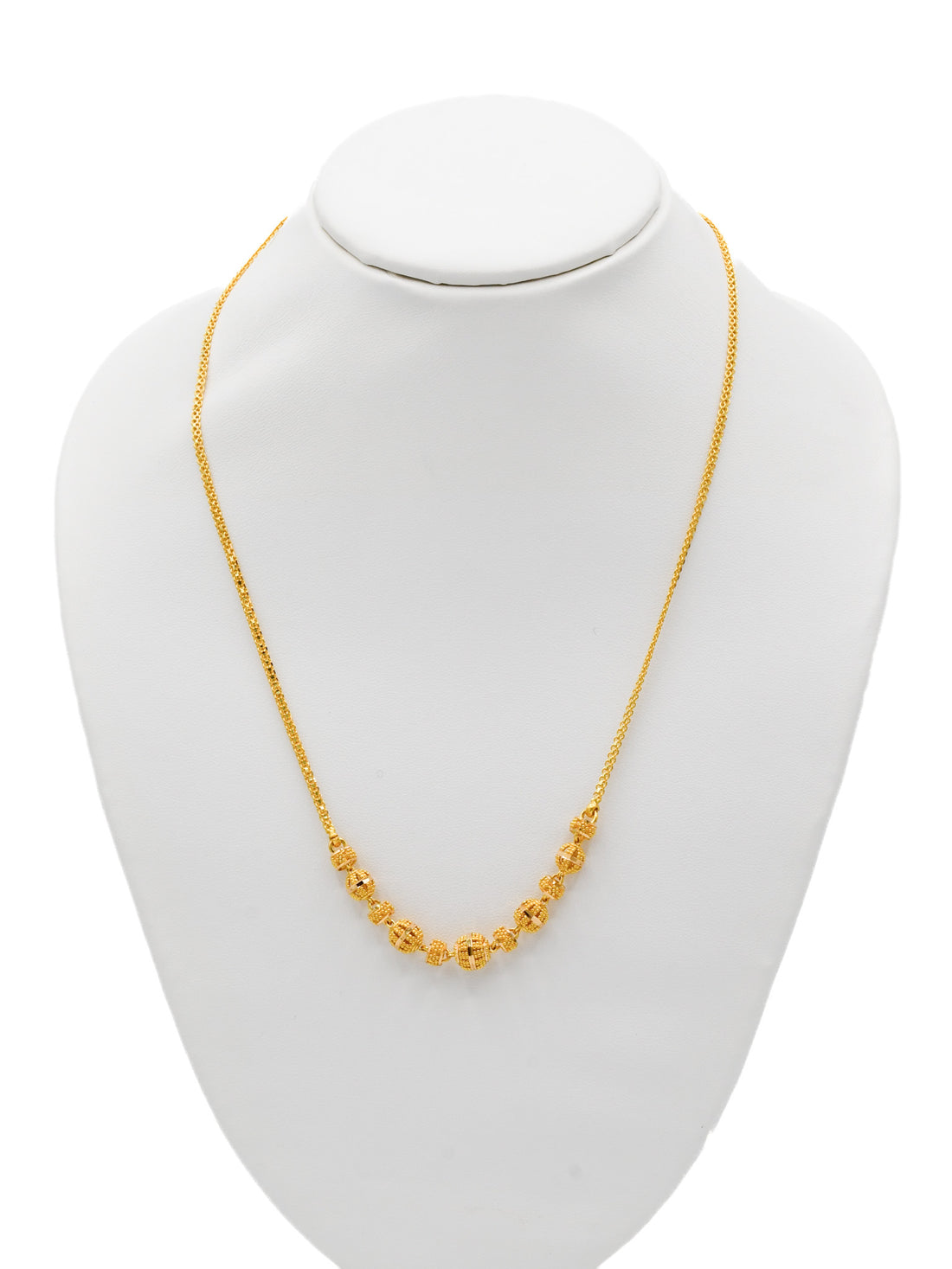 22Ct Gold Ball Fancy Chain - Roop Darshan