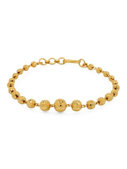 22ct Gold Ball Ladies Bracelet