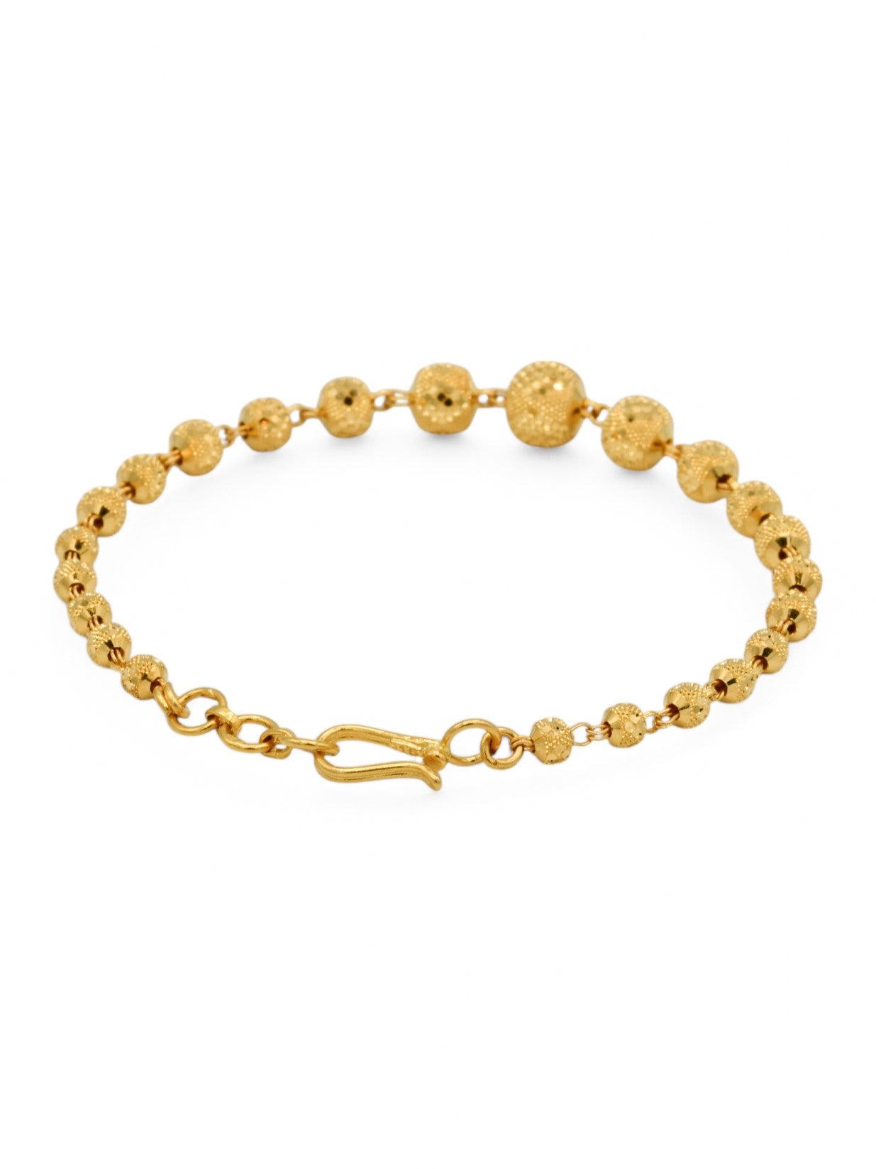 22ct Gold Ball Ladies Bracelet