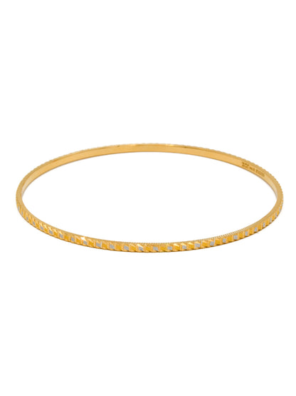 22ct Gold Two Tone 8 Bangles - Roop Darshan