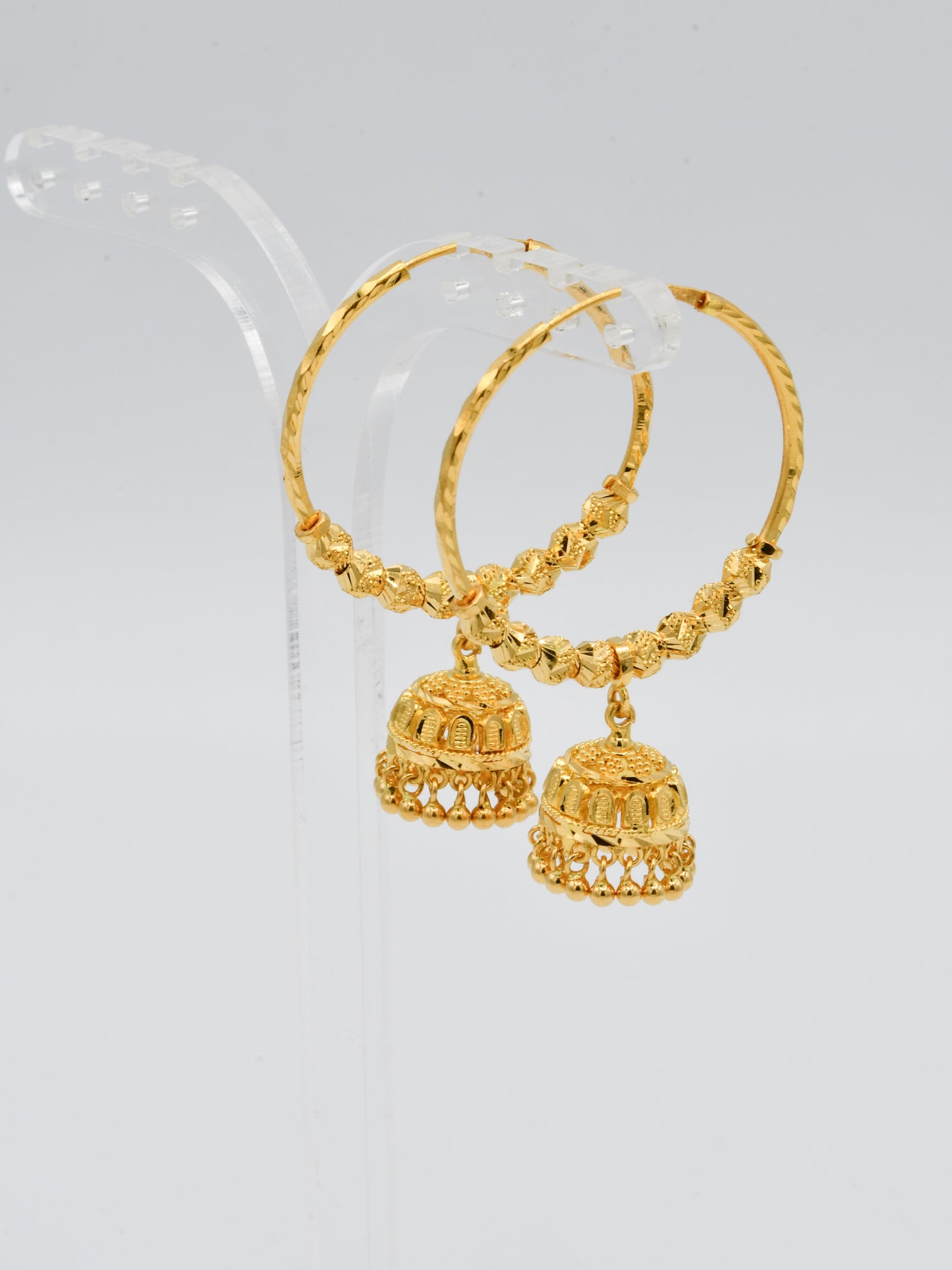 22ct Gold Ball Jhumki Bali