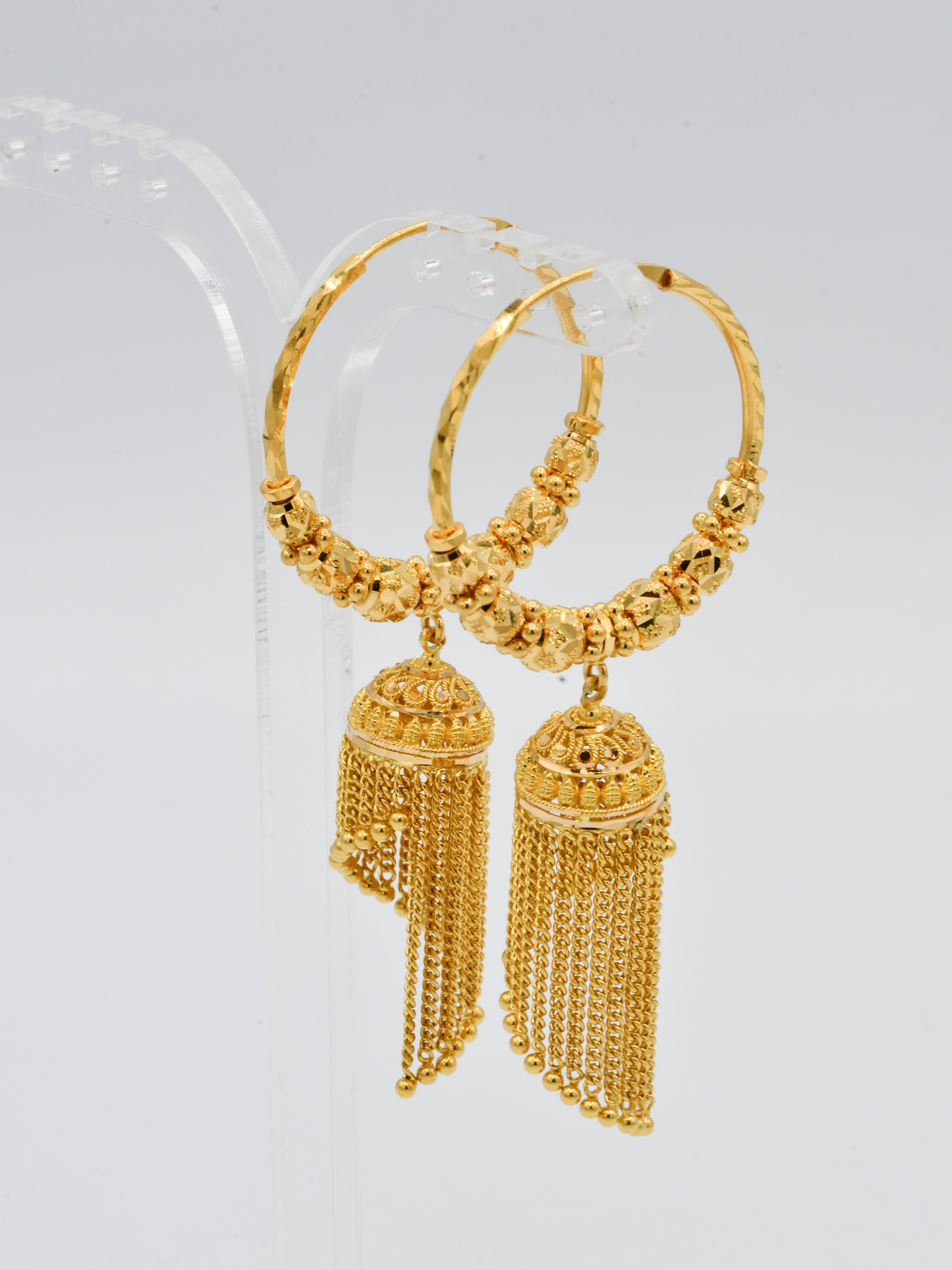 22ct Gold Ball Jhumki Bali
