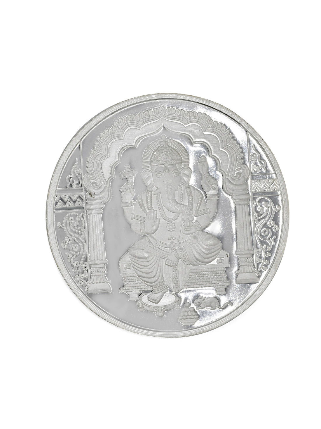 Silver Ganesha Coin 100 GMS