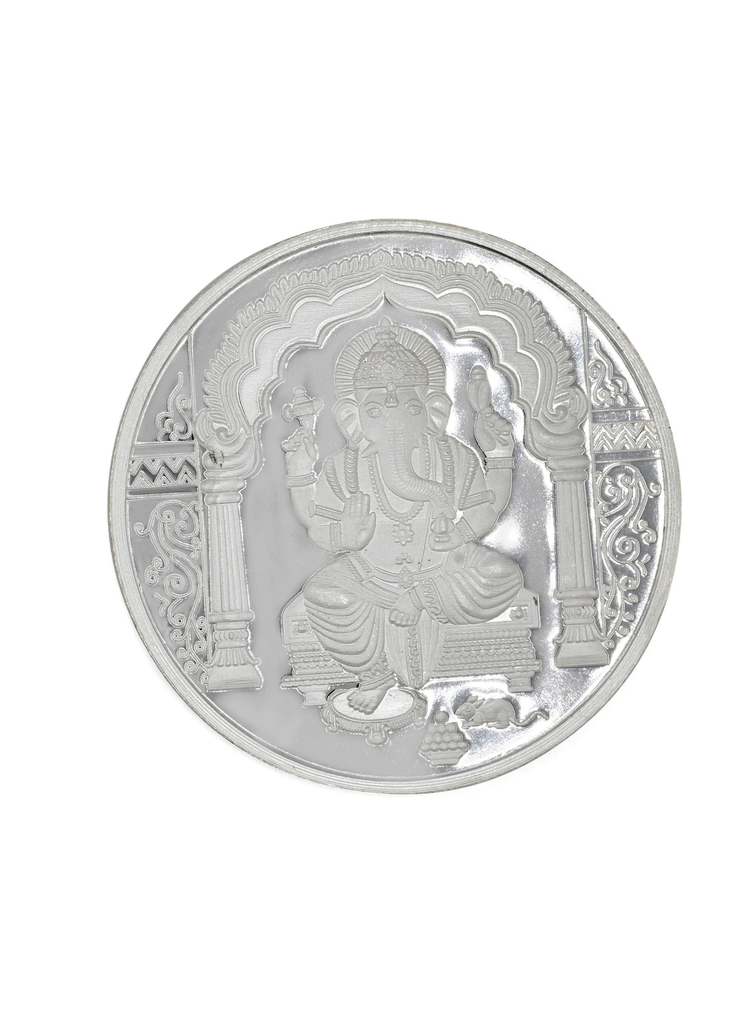 Silver Ganesha Coin 100 GMS