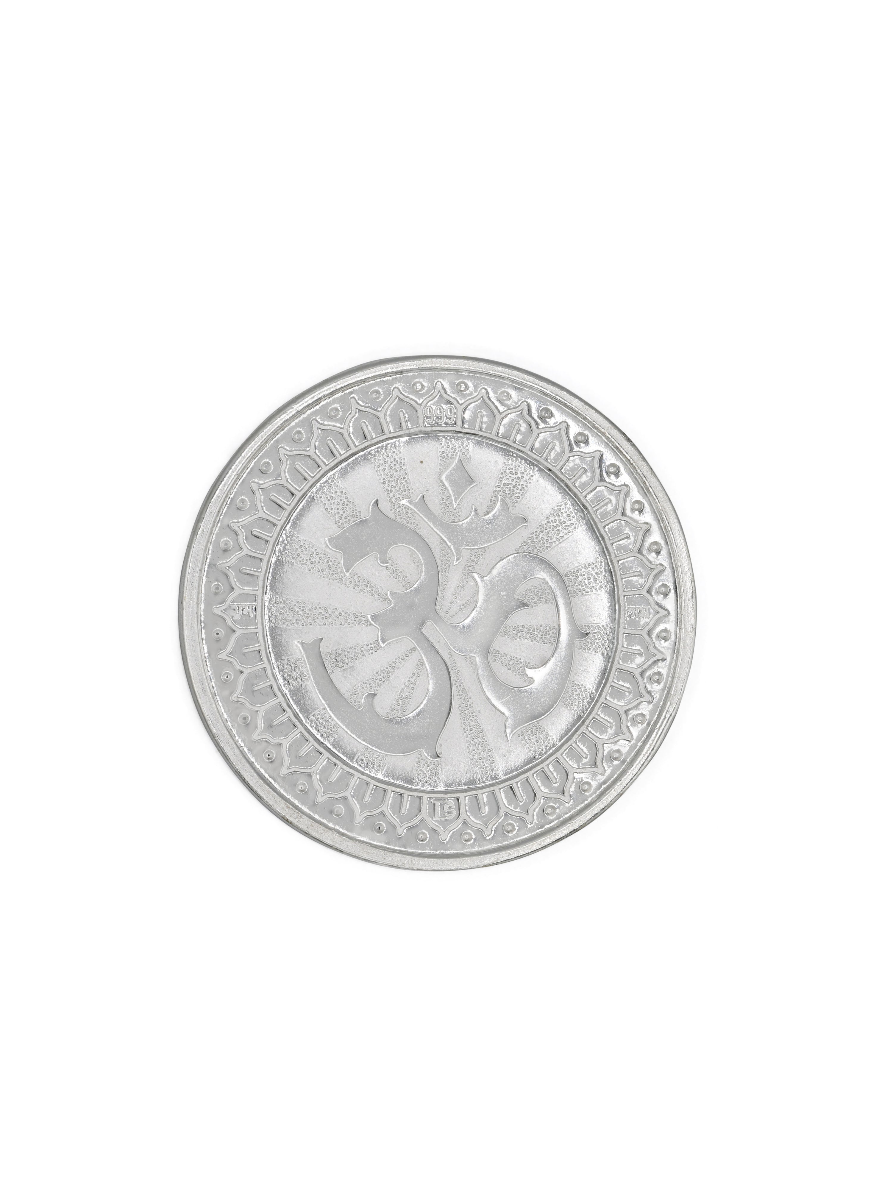 Silver Ganesha Coin 100 GMS - Roop Darshan