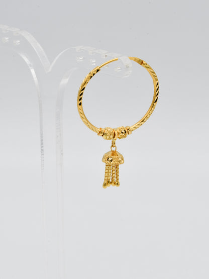 22ct Gold Ball Jhumki Bali