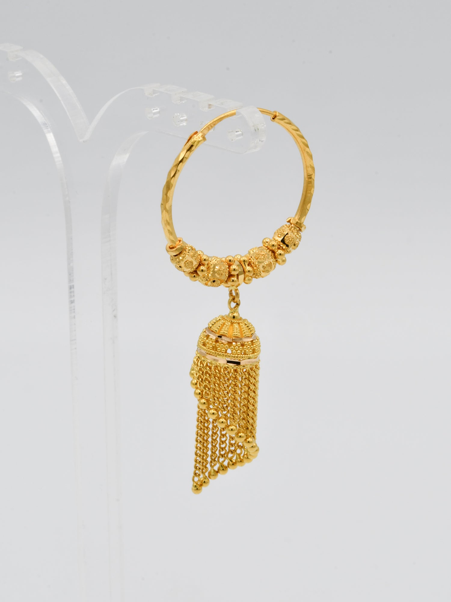22ct Gold Ball Jhumki Bali