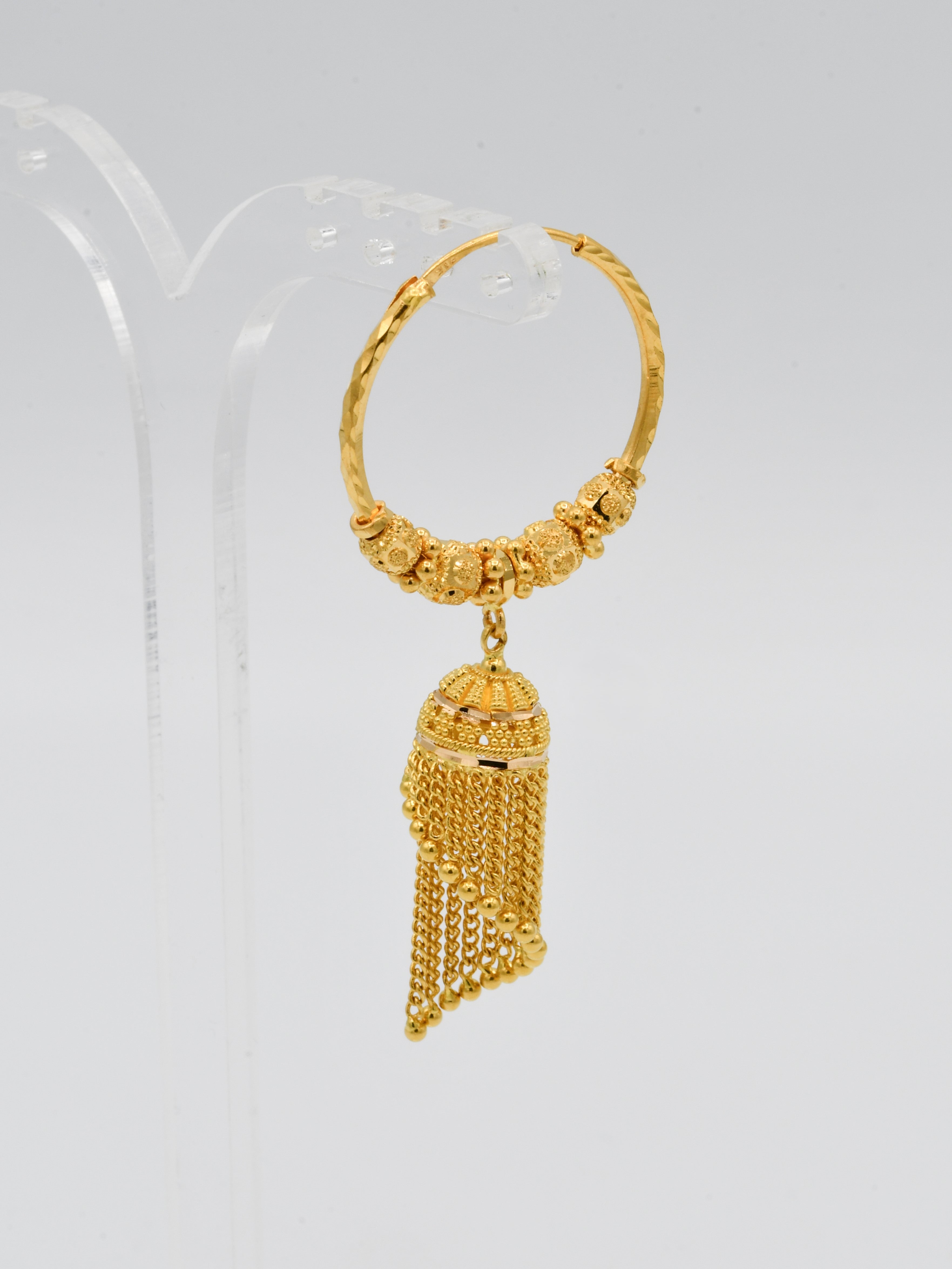 22ct Gold Ball Jhumki Bali