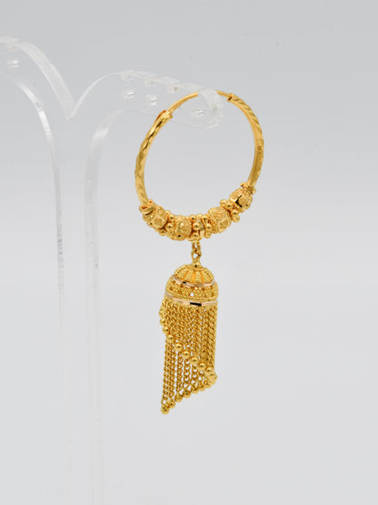 22ct Gold Ball Jhumki Bali
