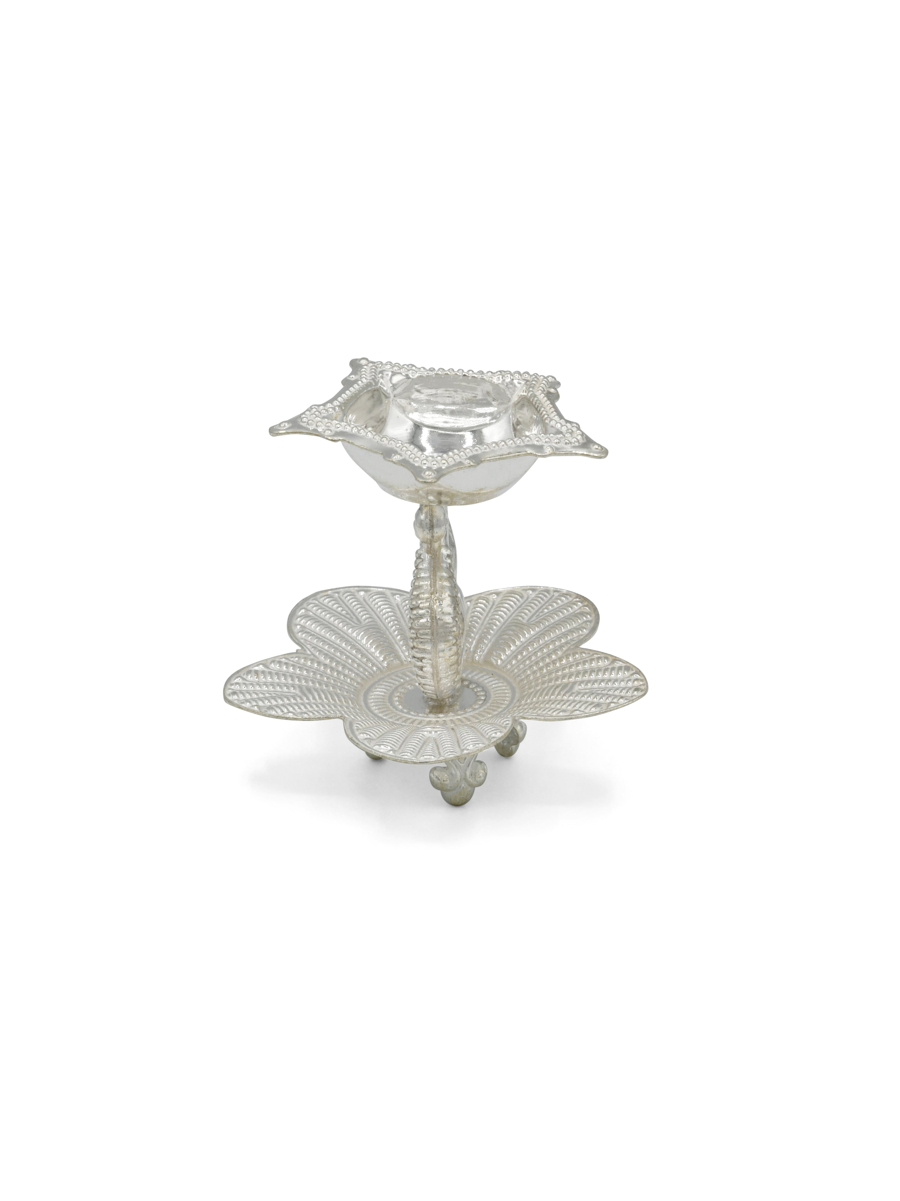 Silver Diya - Roop Darshan