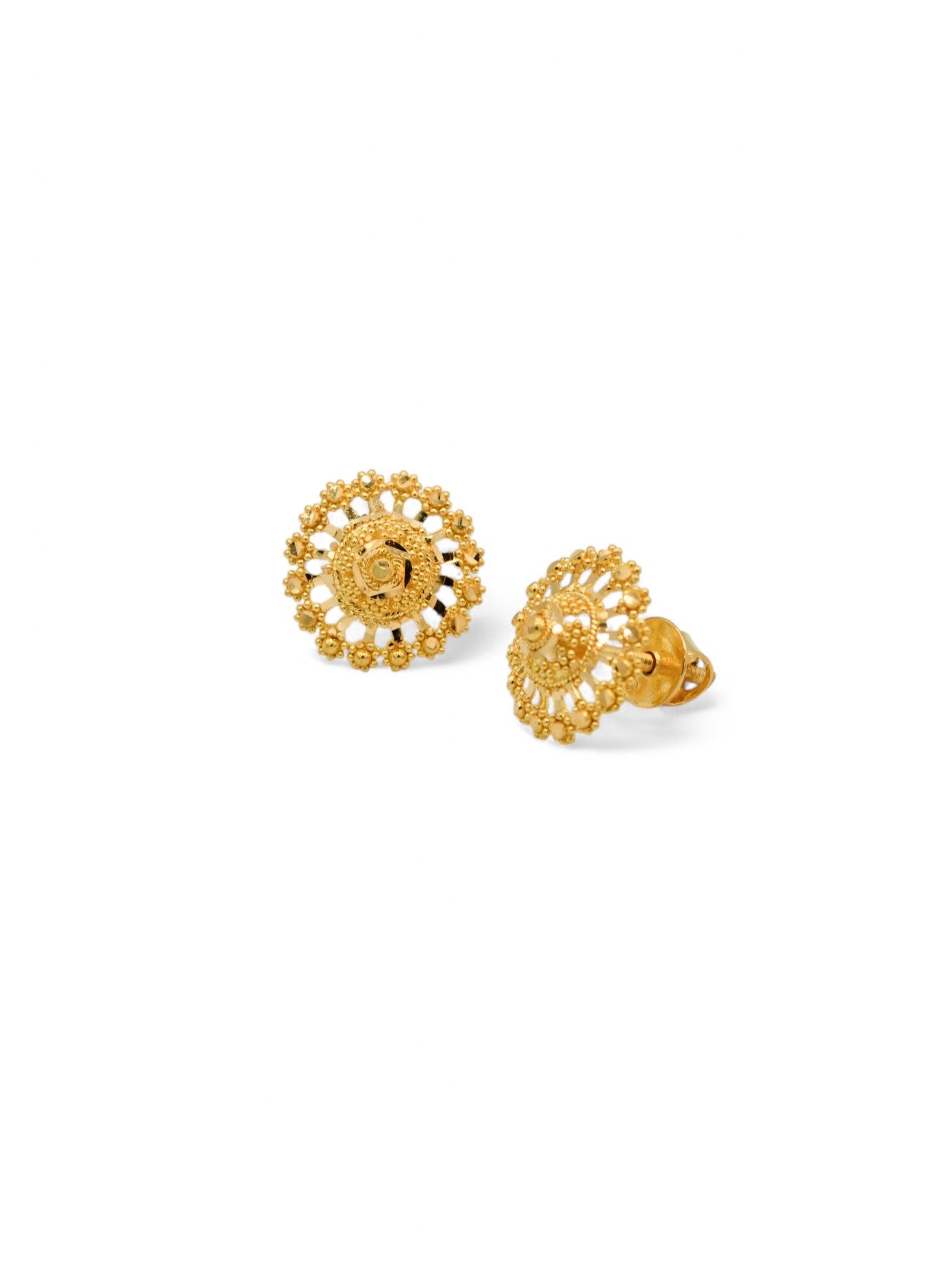 22ct Gold Stud Earrings