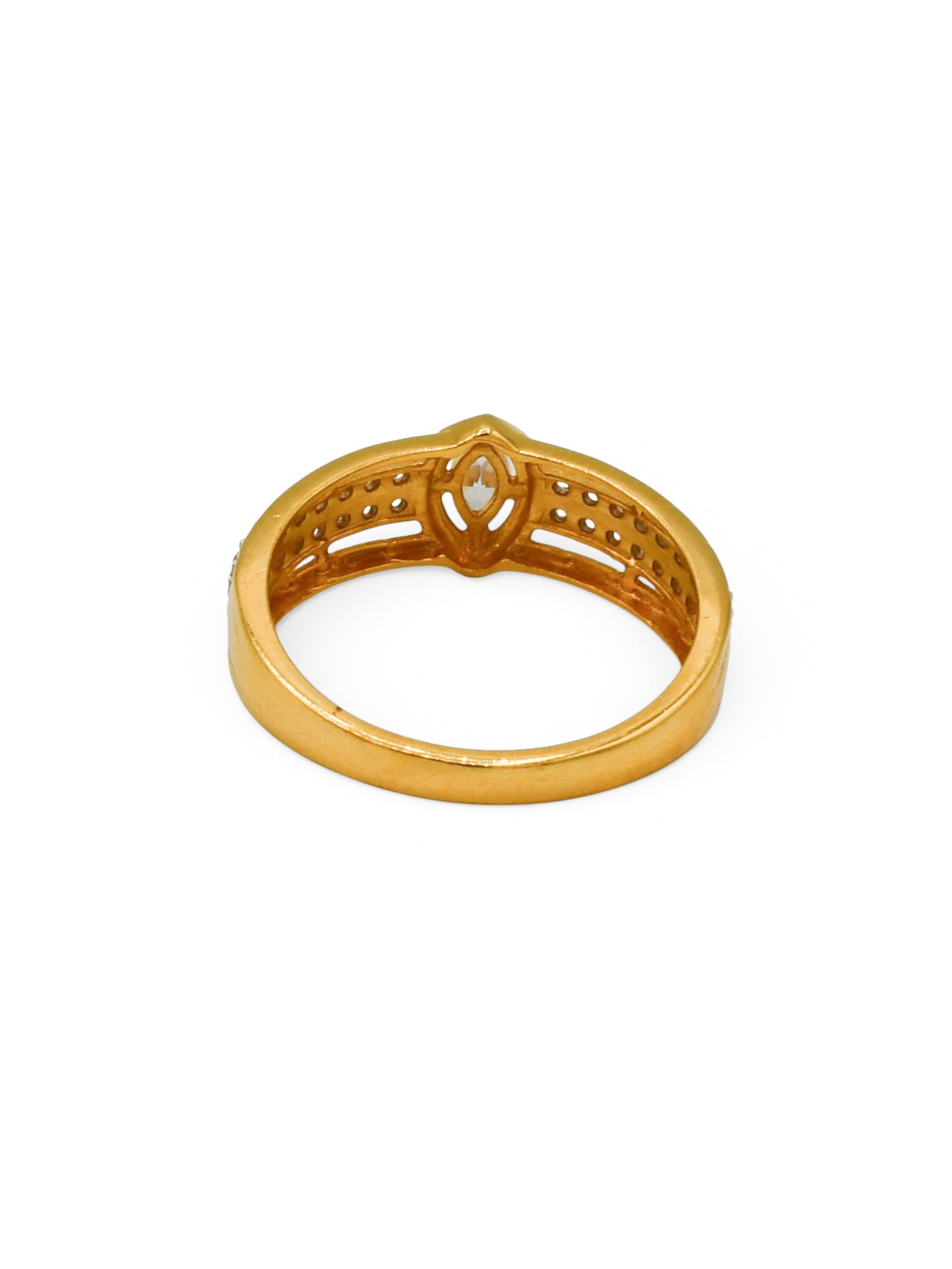 22Ct Gold CZ Ladies Ring - Roop Darshan