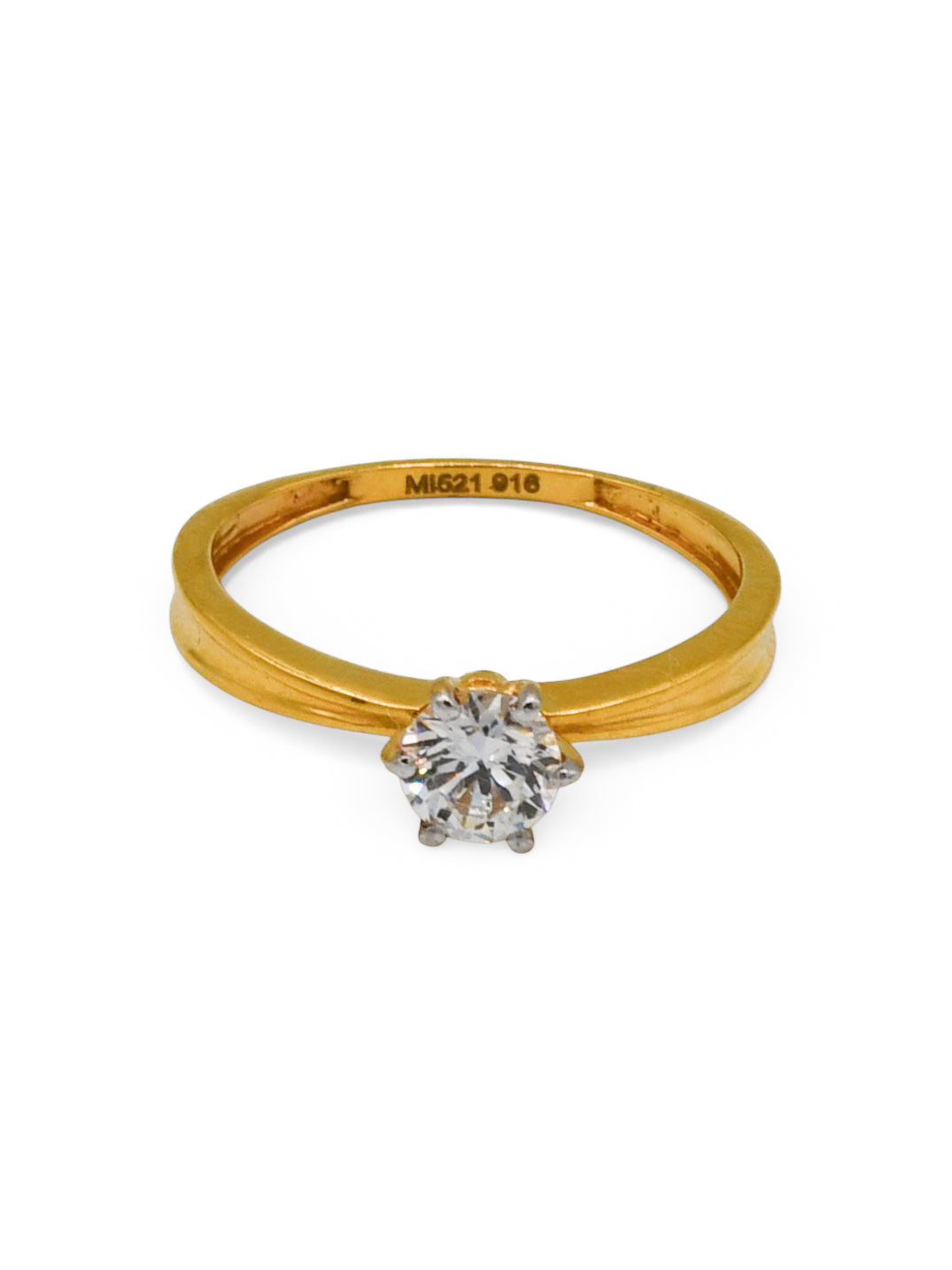 22Ct Gold CZ Ladies Ring