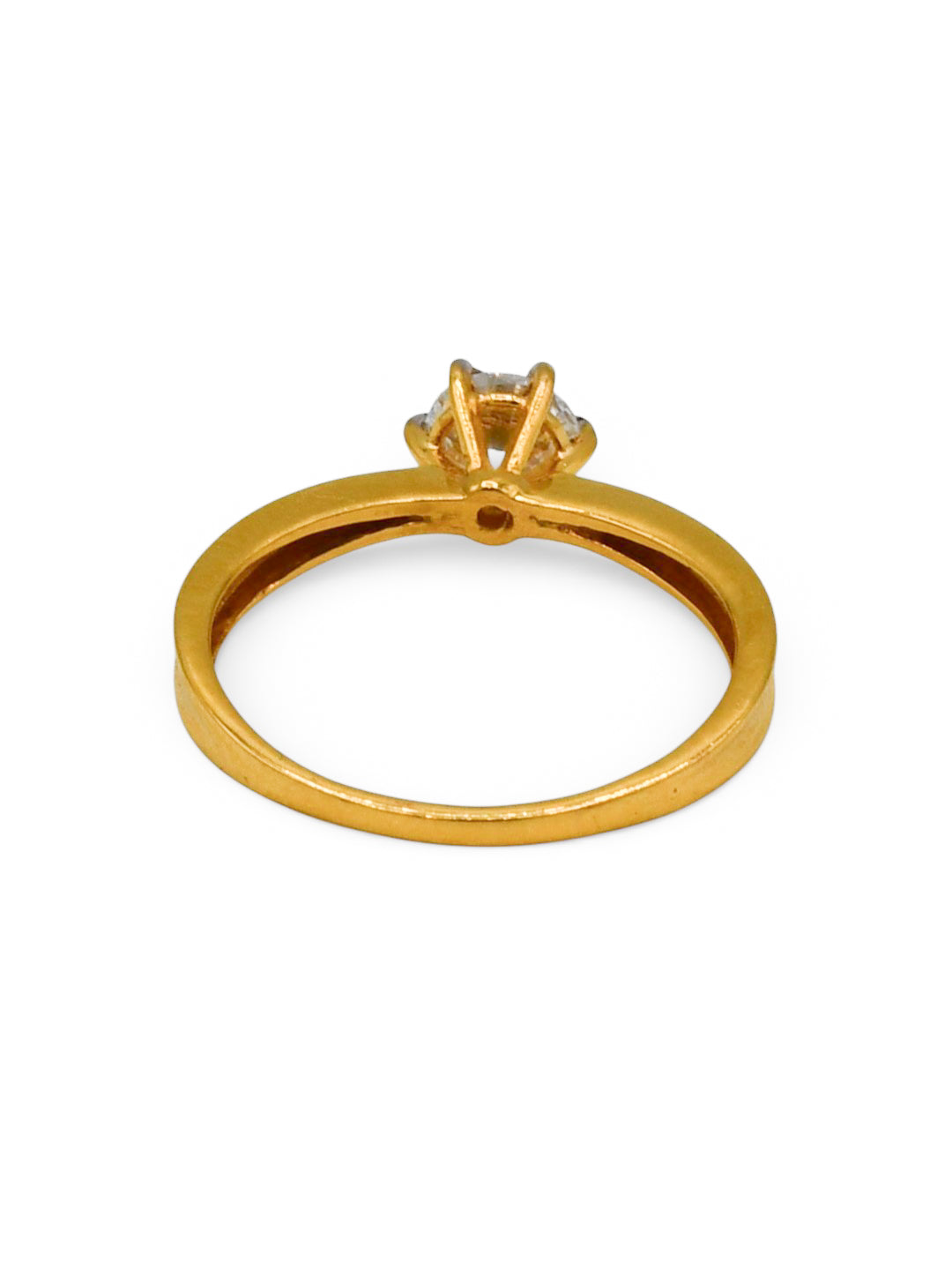 22Ct Gold CZ Ladies Ring