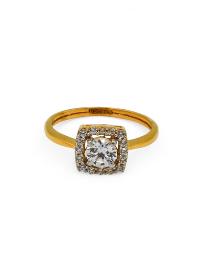 22Ct Gold CZ Ladies Ring