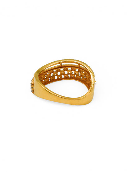 22Ct Gold CZ Ladies Ring