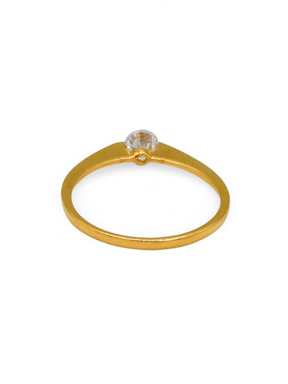 22Ct Gold CZ Ladies Ring