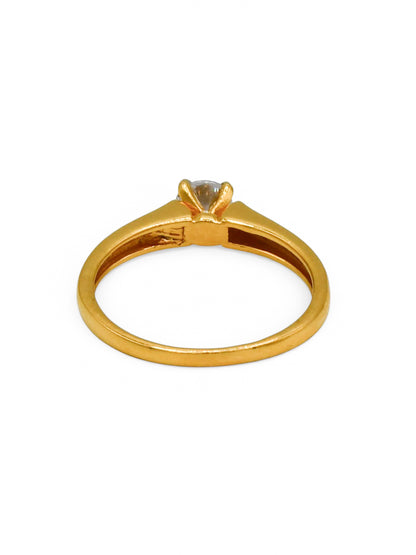 22Ct Gold CZ Ladies Ring